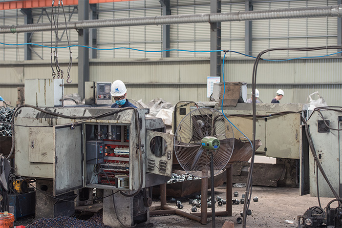 长沙网架配件-锥头加工车间